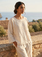 Armani Italian Linen Top