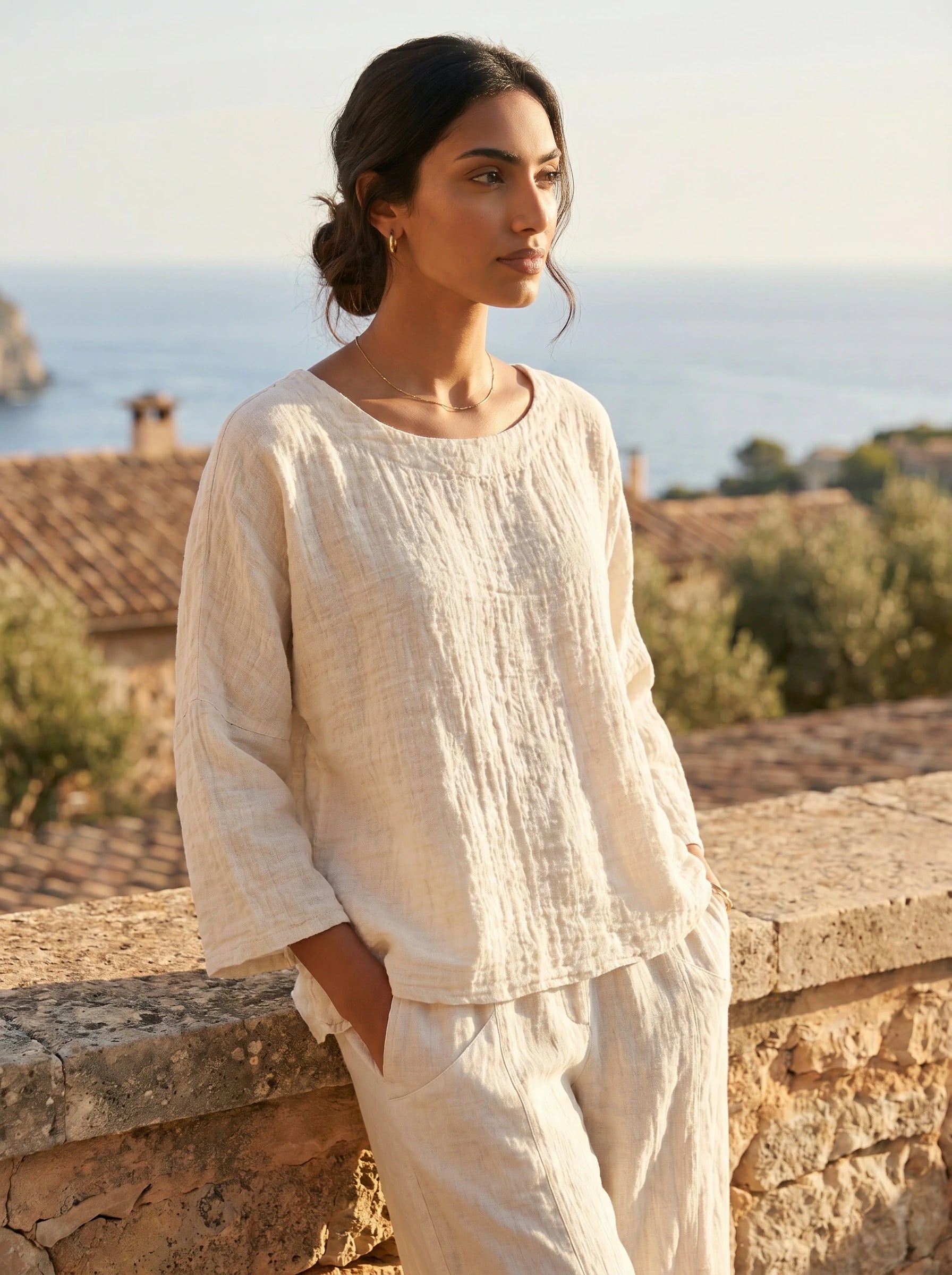 Armani Italian Linen Top