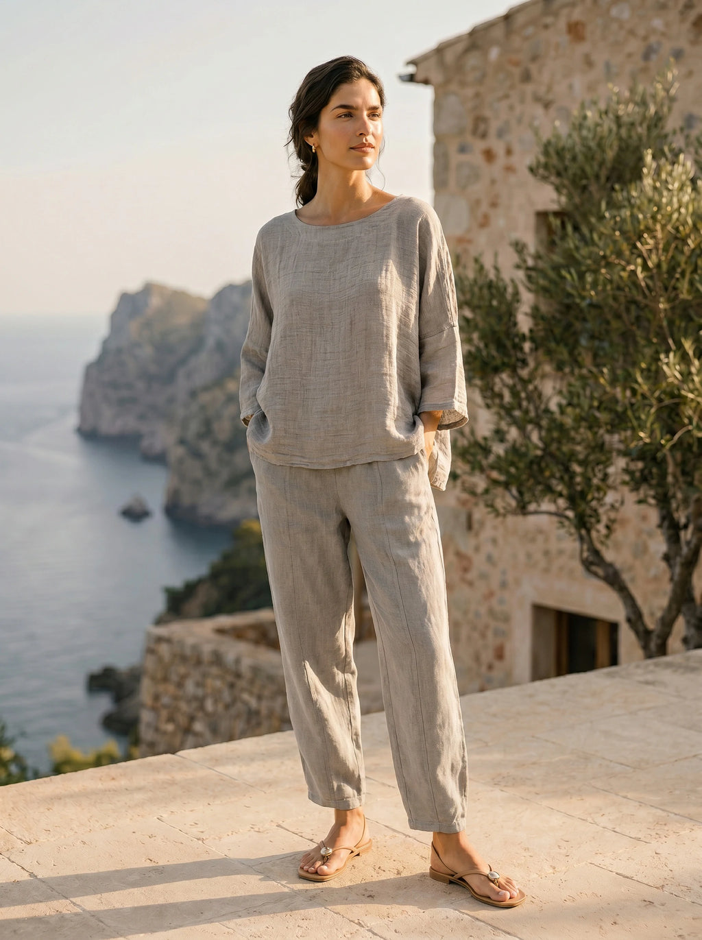 Armani Italian Linen Top