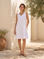 Alicia Linen Swing Dress
