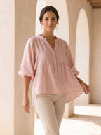 Arabella Italian Linen Gauze Shirt