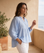 Arabella Italian Linen Gauze Shirt