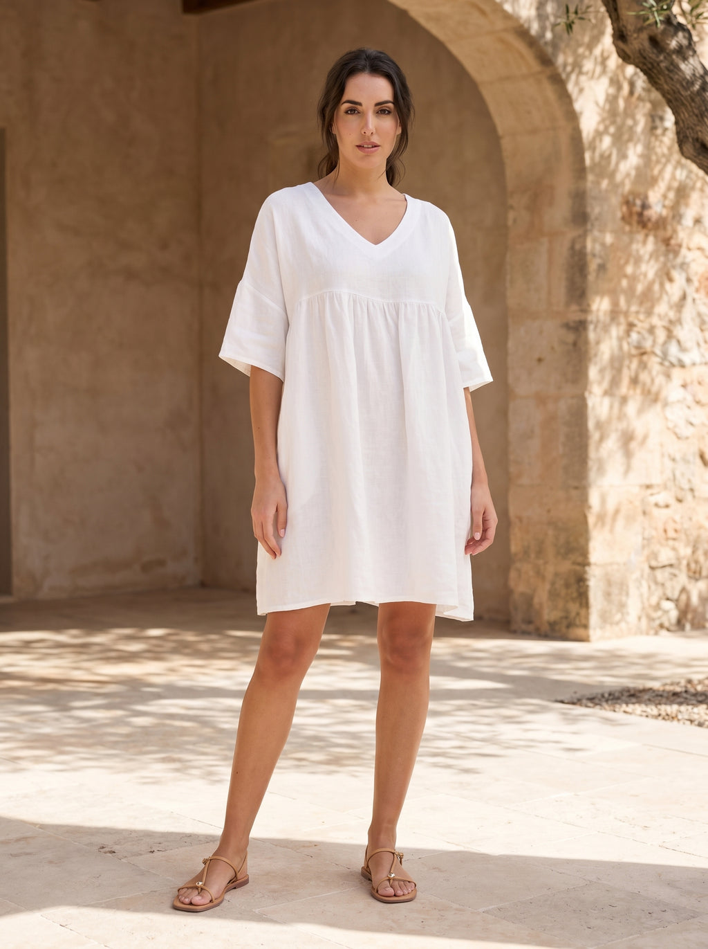 Cara Linen Dress