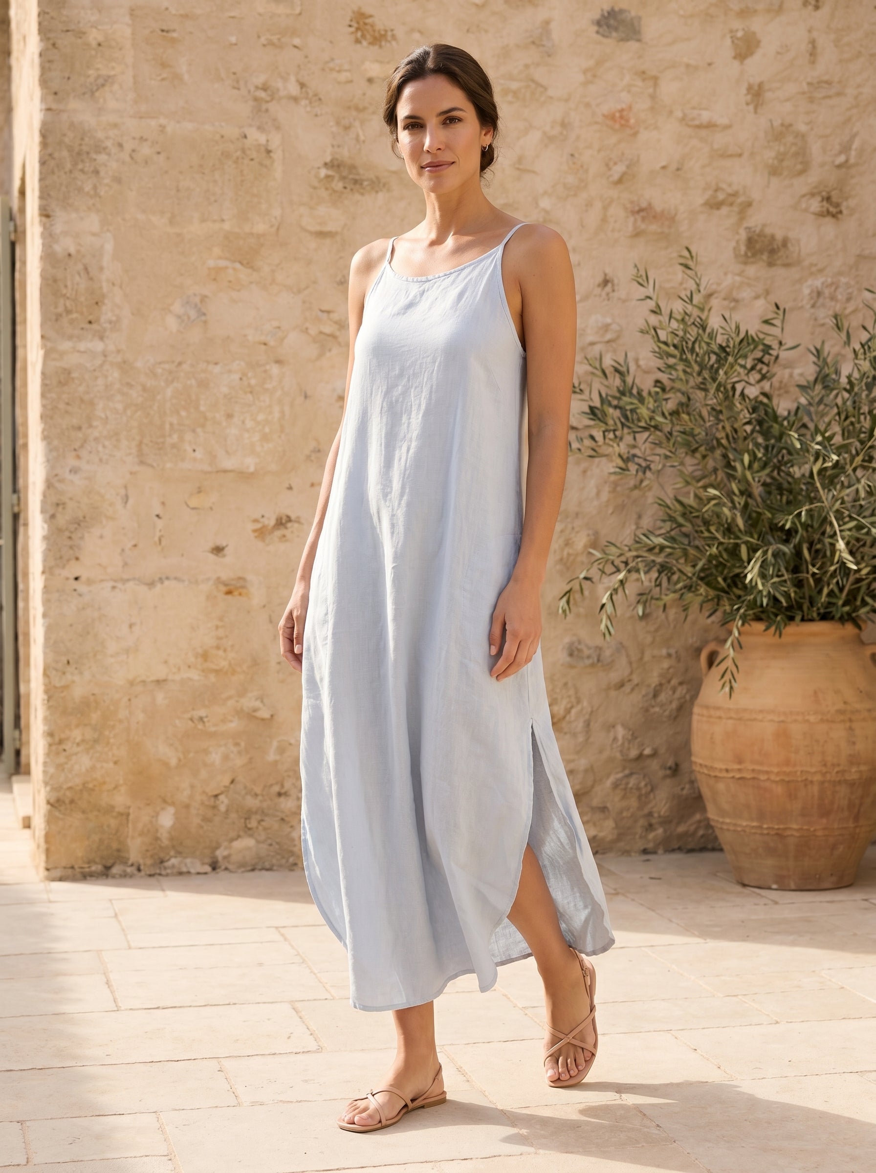 Emily Italian Linen Dress
