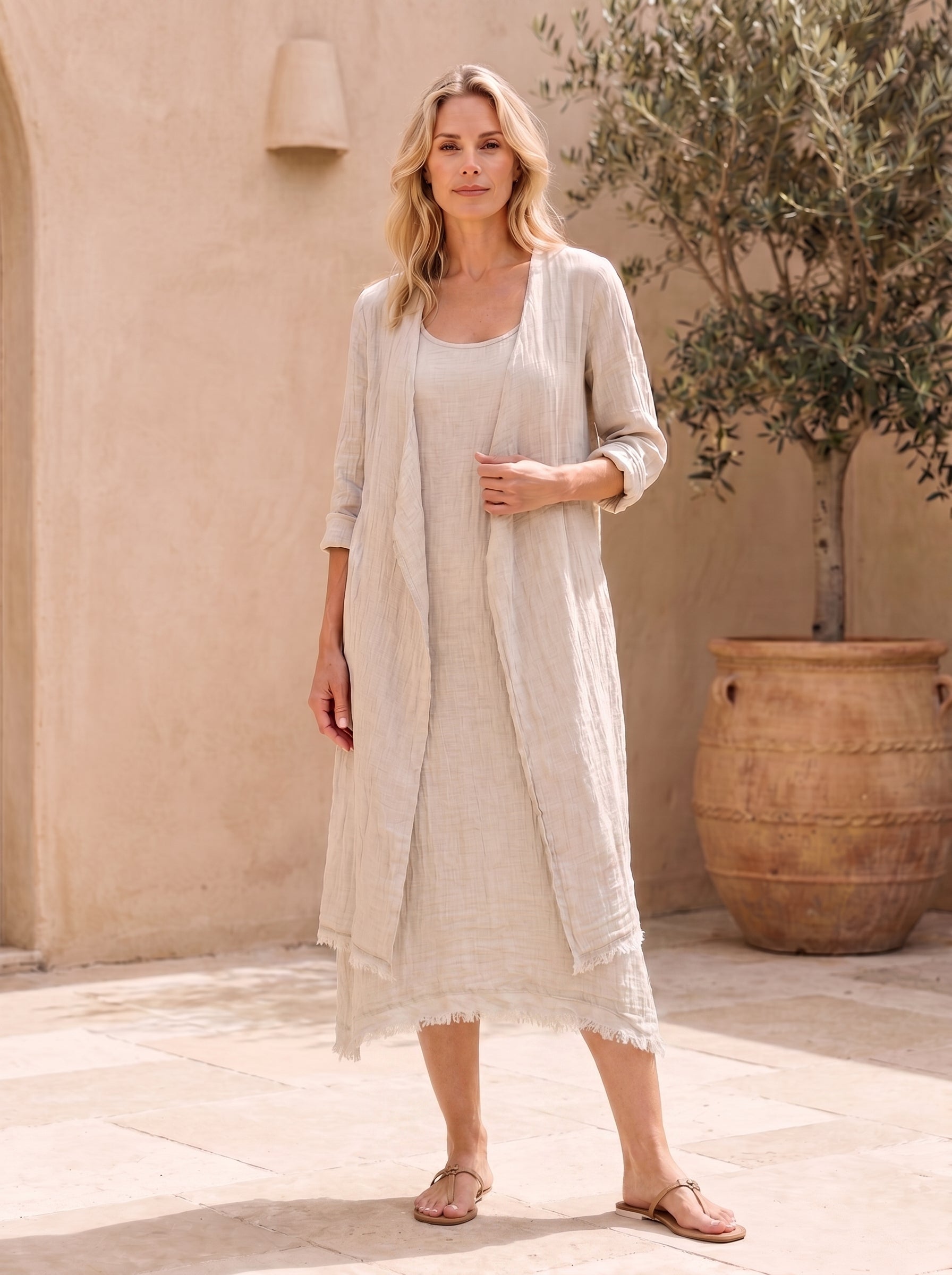 Indigo Italian Linen Jacket