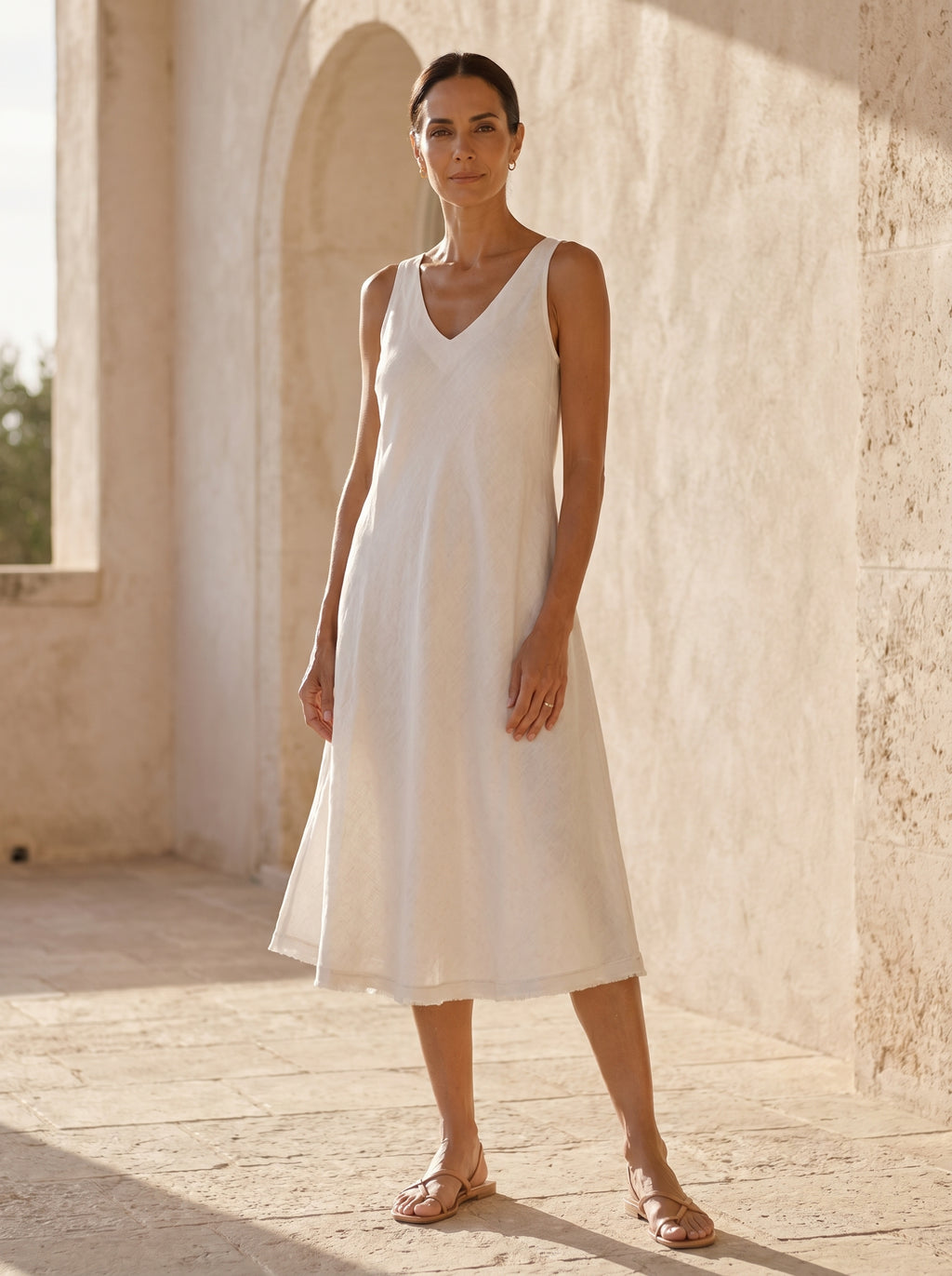 Lucia Italian Linen Dress