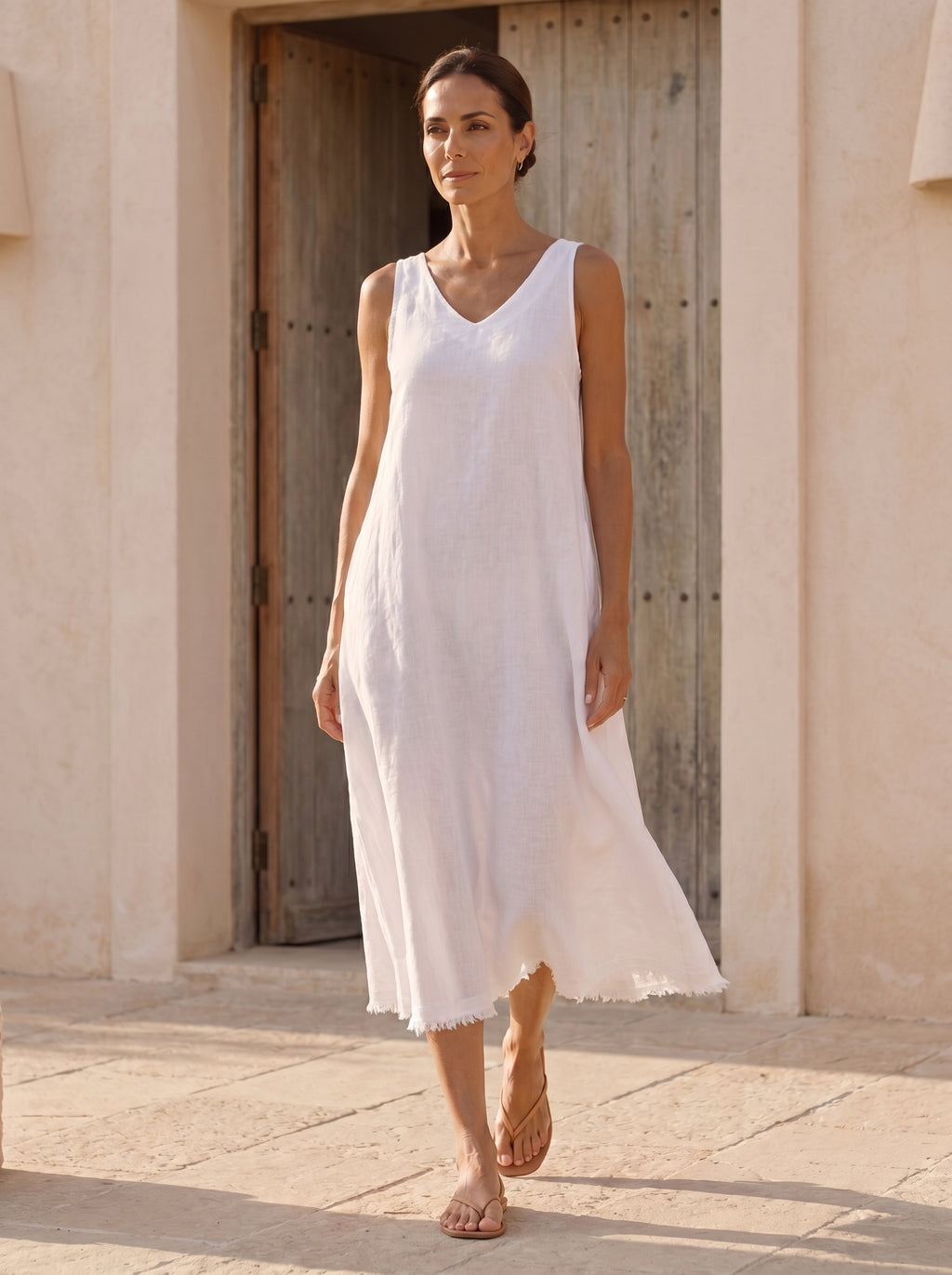 Lucia Italian Linen Dress
