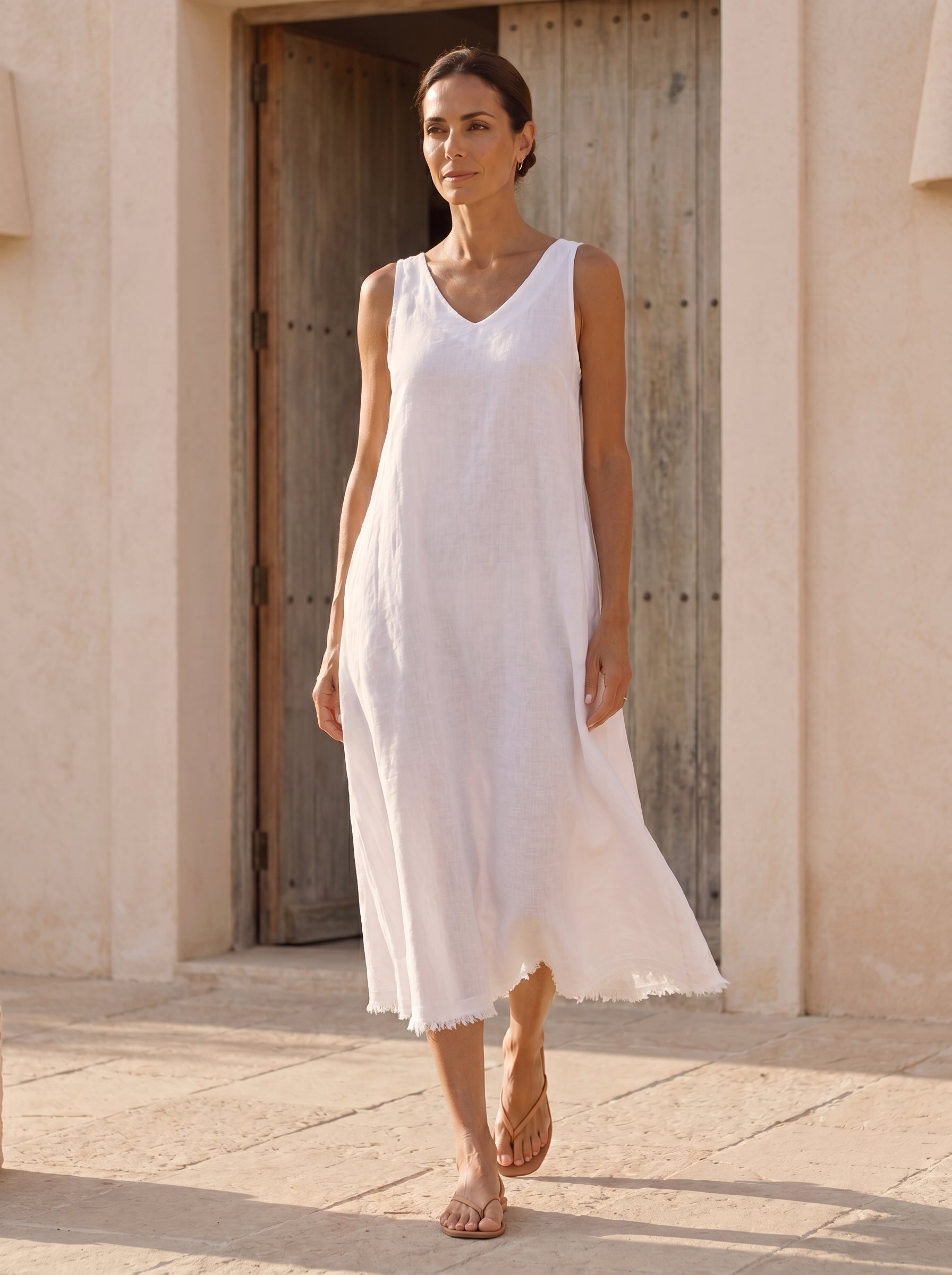 Lucia Italian Linen Dress